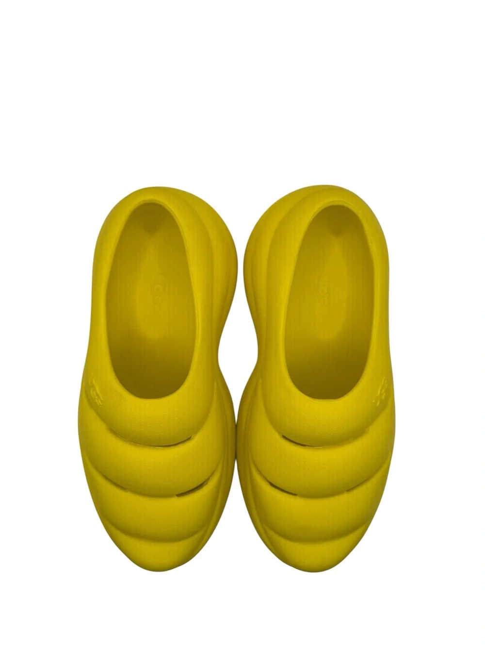 UGG Platform Clogs Bright Yellow Foam Slip-On Shoes Women’s Lightweight Comfort